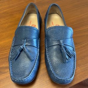 Marc Joseph blue leather driver, rubber sole, size 9 1/2